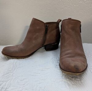 Brown Leather Booties